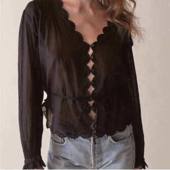 Doen Tops - Doen Elayne top black size large